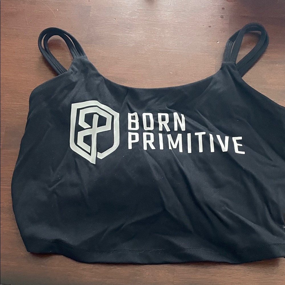 Born Primitive Black Double Strap Sports Bra
